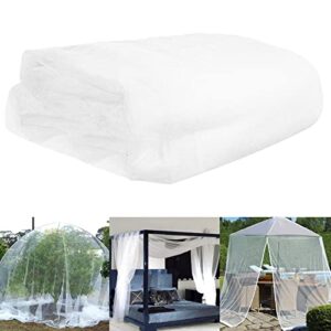 mosquito netting 39x10ft garden mesh netting, bug insect mosquito fly bird net, animals barrier protection net, white 3×12 m