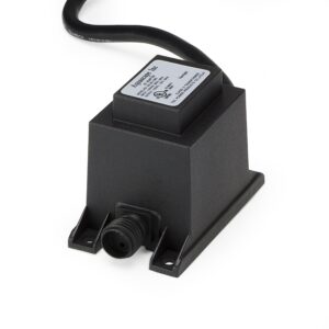 Aquascape 98485 Plug-in Garden, Pond, and Fountain Lighting 12V Quick-Connect Transformer, 20-Watt, Black