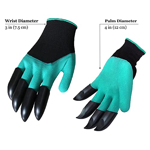 Floro Garden Gloves with Claws, Chicken Coop Cleaning, for Digging, Pruning & Poking, All in One Gardening Tool, Durable Hand Protectors, handwear for Gardeners & DIY Hobbyists