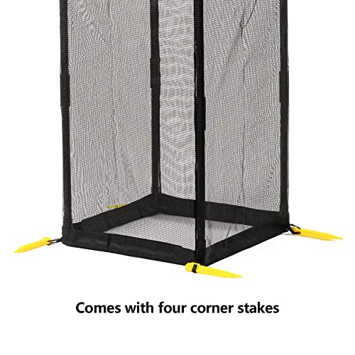 Mesh Plant Cover for Pests, Outdoor Garden Protection Cover Mesh Net from Animals, Bird and Pest Protection Guard for Fruit, Vegetables, Flowers and Herbs with 4 Stakes
