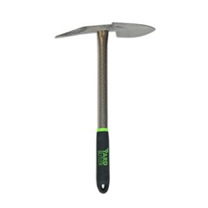 yard butler terra planter all steel 15” planting trenching digging garden hand tool dual action mini spade and pick – tt-2p