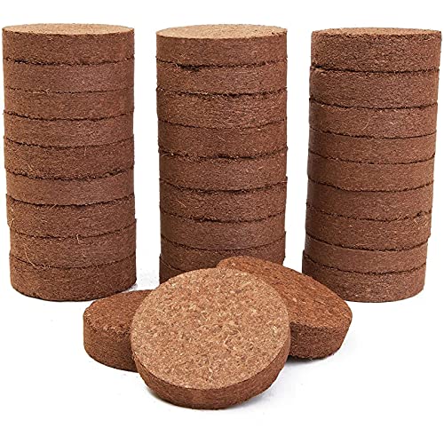 Coco Coir Pellets, Soil Disks (70 mm, 30 Pack)