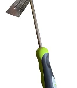 Garden Guru Hand Cultivator Rake Hoe Tiller Tool - Stainless Steel for Ultimate Strength - Rust Resistant - Ergonomic Handle - Great for Gardening Cultivating Loosening Weeding