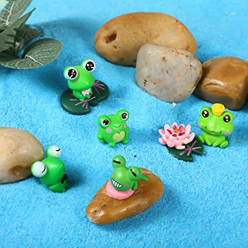 Jetec 22 Pieces Animal Figurines Cake Topper Cute Mini Animal Decorations Miniature Animals Model Ornaments Garden Moss Landscape DIY Craft for Home Party Supplies