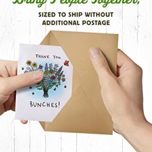 American Meadows Wildflower Seed Packets "Thank You Bunches" Party Favors (Pack of 20) - Express Gratitude with a Wildflower Seed Mix, Great Addition or Alternative to Thank You Cards