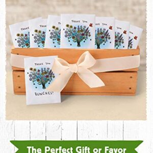 American Meadows Wildflower Seed Packets "Thank You Bunches" Party Favors (Pack of 20) - Express Gratitude with a Wildflower Seed Mix, Great Addition or Alternative to Thank You Cards