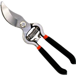 Garden Guru Indestructible All Steel Pruning Shears Scissors Clippers - Professional Bypass Hand Pruner - High Performance Forged Steel - Comfort Grip Handles - Perfect for Gardening Trimming Pruning