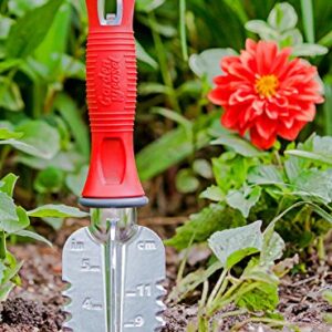 Garden Weasel Multi-Use Transplanter -Dig, Cultivate, Plant, & Weed with Ease – Features Triangular Blade, Dependable Aluminiron Construction, Non-Slip Comfort Grip & a