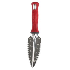 Garden Weasel Multi-Use Transplanter -Dig, Cultivate, Plant, & Weed with Ease – Features Triangular Blade, Dependable Aluminiron Construction, Non-Slip Comfort Grip & a