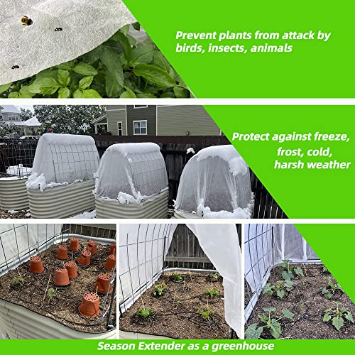 Plant Covers Freeze Protection 10x30ft Frost Cloth Blanket Floating Row Cover for Winter Protection Sun Pest Protection 0.9 oz/yd²