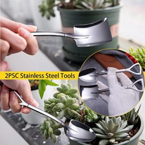 30 Pcs Succulent Tools Set, Mini Transplanting Garden Tools Kit Bonsai Tools Set for Indoor Gardening Flower Pot Cactus Care