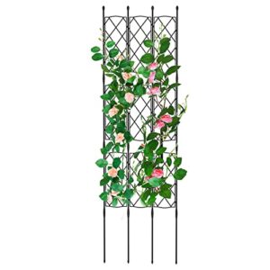 MYard Garden Trellis for Climbing Plants Outdoor, Plant Trellis Frame for Potted Plants, 64" Tall Vegetable Plant Support for Flowers Vegetable Vine Indoor Outdoor