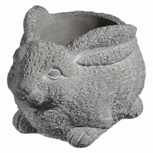 classic home and garden 9/3442/1 rabbit planter, large, natural