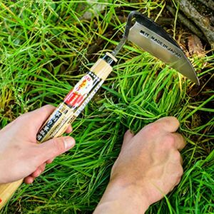 豊稔光山作 Japanese Weeding Sickle Thick Blade Left-Handed Version Very Sharp Edge, Quick Work