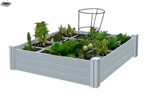 vita gardens 4×4 garden bed with grow grid, packaging may vary