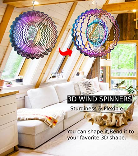 Wind Spinners Outdoor Metal Tree of Life Wind Spinner Mandala Decor, Hanging Wind Spinners for Yard and Garden Patio Porch Balcony Pool Yard Wind Spinners Gardening Gifts for Women Men Mom Wife Friend
