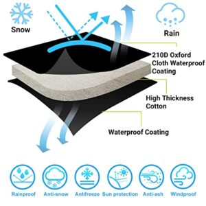 Outdoor Faucet Covers Socks for Winter, 2 PCS 6"Wx 9"H Freeze Protection Garden Hose Cover Socks，Reusable Outside Faucet Insulated Cover Socks for Wall Taps Outside