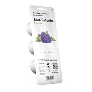 click and grow smart garden blue petunia plant pods, 3-pack