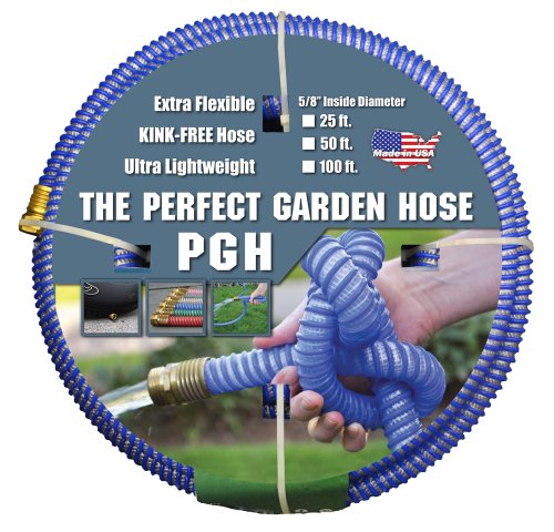 Tuff-Guard - 001-0106-0600 The Perfect Garden Hose, Kink Proof Garden Hose Assembly, Blue, 5/8" Male x Female GHT Connection, 5/8" ID, 50 Foot Length