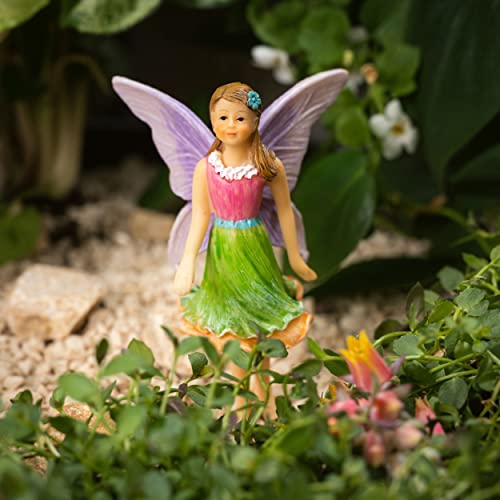 PRETMANNS Fairy Garden Fairy Figurines - Fairies for Fairy Gardens - Small Garden Fairies - Cute Fairy Garden Accessories for a Miniature Fairy Garden - Fairy Figurine Set 3 Pcs