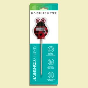 AM Conservation Group - Simply Conserve Ladybug Indoor & Outdoor Soil Moisture Meter - Ladybug Themed Moisture Meter for Plants with Easy-to-Read Dial