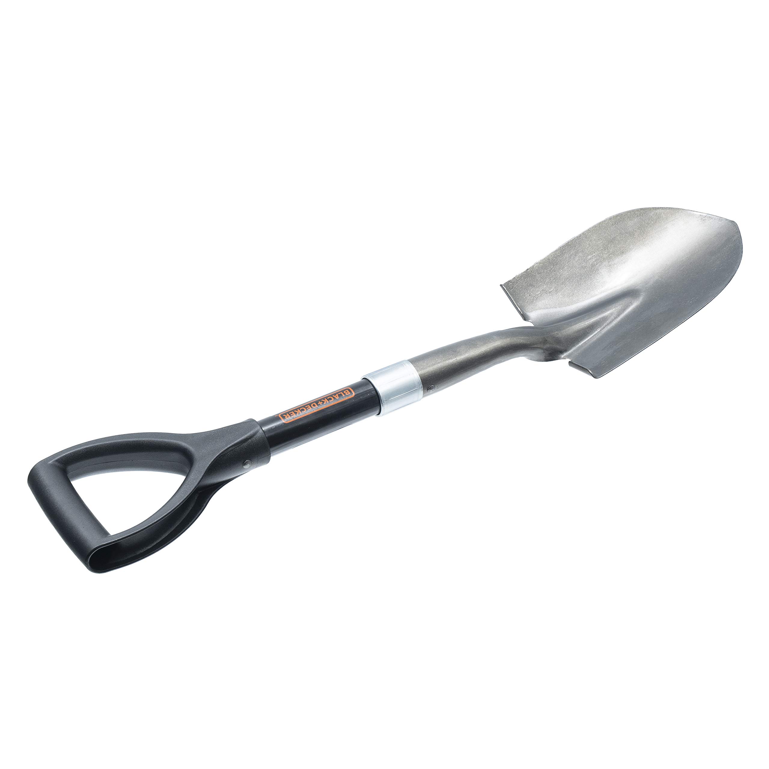 Black & Decker BD1515 D-Handle Mini Garden Shovel, 26 in, Black