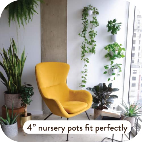 Make Good Virgo Wall Planters (Set of 3) - Easy to Water and Install - Lightweight - Design Your Own Vertical Garden - Melamine Plastic