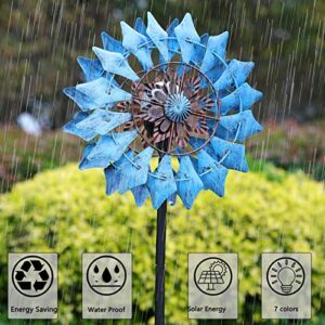 Wind Spinners for Yard and Garden-Wind Sculptures & Spinners-Wind Spinners Outdoor Metal Large for Park, Yard, Driveway, Sidewalk Light