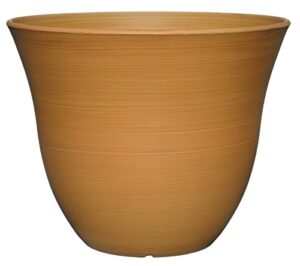 classic home and garden honeysuckle planter, patio pot, 15″ bamboo