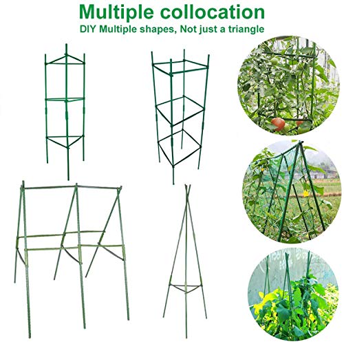 3Pack Tomato Cages,Up to 51inch Plant Stakes Vegetable Trellis Assembled for Garden Climbing Plants Vegetables Flowers