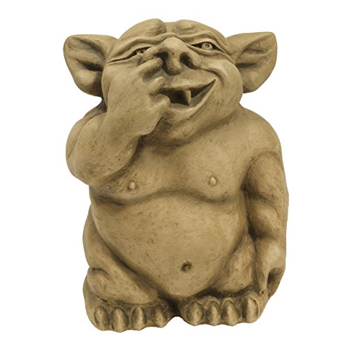 Design Toscano OS68499 The Picc-a-Dilly Nose Gargoyle Statue SIze: Medium,gothic stone