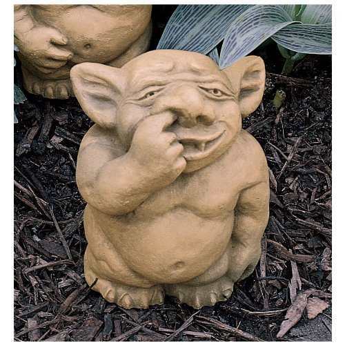 Design Toscano OS68499 The Picc-a-Dilly Nose Gargoyle Statue SIze: Medium,gothic stone