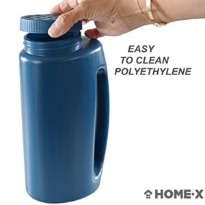 Home-X Ice Melt Salt Dispenser, Grass Seed Spreader, Plastic Garden Container