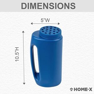 Home-X Ice Melt Salt Dispenser, Grass Seed Spreader, Plastic Garden Container