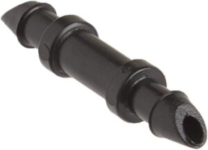 raindrip 312050b single barbed connectors, 1/4-inch, 50 per bag, blacks