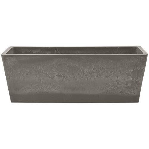 Arcadia Garden Products PSW U45CT Simplicity Window Box, 17.5" x 7" x 6", Cement Color, 17.5" x 7"