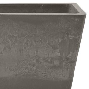 Arcadia Garden Products PSW U45CT Simplicity Window Box, 17.5" x 7" x 6", Cement Color, 17.5" x 7"