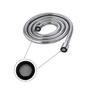 LiXiongBao 5 Pieces Seal O Ring Hose Gasket Filter Net Shower Head Stainless Steel Gasket Rubber Washer with 40 Mesh for 1/2 Inch Shower Hose Heads,Pump, Hose, Garden Hose, Gun, Wand and Lance