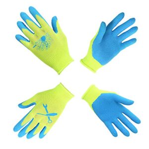 promedix p 2 pairs kids gardening gloves for yard work children garden gloves for age 2-4