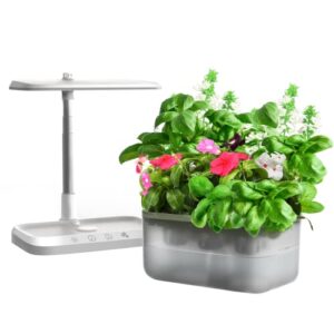 hydroponics growing system,upgrade wireless 360°visible detachable indoor herb garden,indoor garden-with aerator,automatic timer,height adjustable,indoor grow kit suitable for home