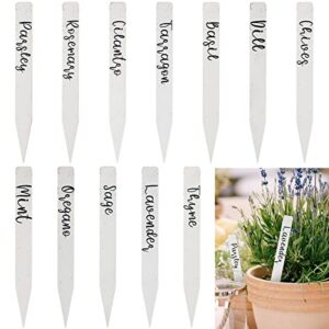 12 pieces herb garden stakes wood garden labels plant markers garden signs farmhouse decor for plant tags garden seed potted herbs flowers vegetables holiday farm supplies