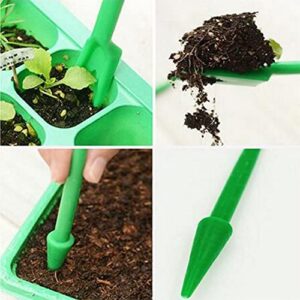 6 Sets Planting Seedlings Dibber Widger Garden Tool Plastic Garden Widger Seedling Dibber and Widger Seed Widger Seedlings Dibber Sowing Digging Tool Transplanting Planting Tool, Multicolor