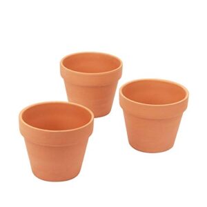 [26 Pack] 4" Planter Nursery Pots Clay Pots Terracotta Pot Clay Ceramic Pottery Planter Cactus Flower Pots Succulent Nursery Pots Garden Terra Cotta Pots with Drainage Hole (4")