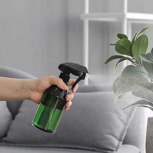 JNTLSSB Plant Mister Spray Bottle, 300 Ml Plastic Fine Mist Sprayer for Cleaning Solution, Empty Water Sprayer with Trigger for Gardening Hair Flower (Green)