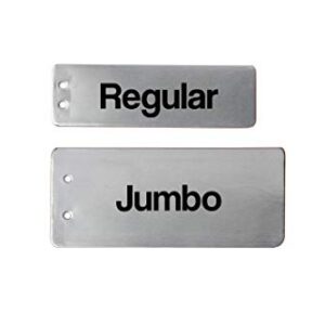 Amekron Impress-O-Tags Aluminum Plant Label Tree Tags Pot Label Tag Outdoor Marker Metal (100 Regular Size Labels)