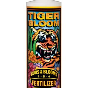 Fox Farm Plant Fertilizer Soil Bundle: Big Bloom, Grow Big, Tiger Bloom, Cal-Mag (Pack of 4-16 oz Bottles) + Twin Canaries Chart