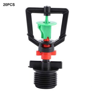 20 Pcs Lawn Sprinkler 1/2" Male Thread Watering Spray Head Misting Nozzle for Garden Irrigation