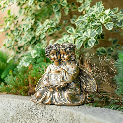 Garden Angel Statue - Praying Peaceful Angel Figurine for Yard, Gardening Gifts for Mom Grandma Lawn Fairy Ornaments Figurines for Outdoor Decor