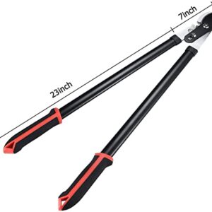 Loppers Heavy Duty Bypass Loppers 30 Inch Loppers and Pruners Heavy Duty Garden Loppers with Gear Power Bypass Loppers for Tree Trimming Branch Cutter with Non-Slip Handles