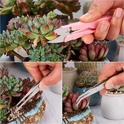 Succulent Tools,24 Pcs Mini Garden Tools Set,Transplanting Tools Miniature Succulent Hand Tools Set with Plant Potting Tarp Mat, Succulent Kit for Indoor Outdoor Miniature Fairy Garden Plant Care